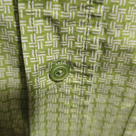 Ariat Shirt Mens Large Lime Green Short Sleeve Button Down Rodeo Western Cowboy - Picture 7 of 12